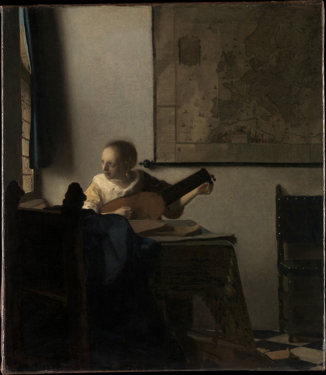 Johannes Vermeer. Woman with a Lute